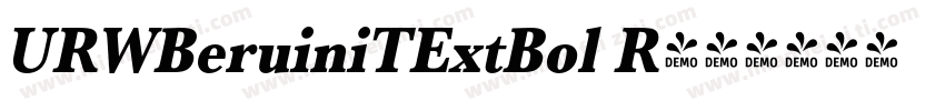 URWBeruiniTExtBol R字体转换
